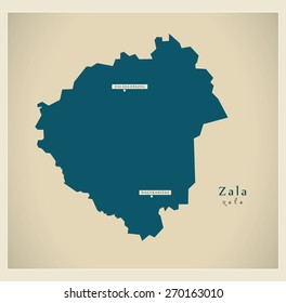 Modern Map - Zala HU