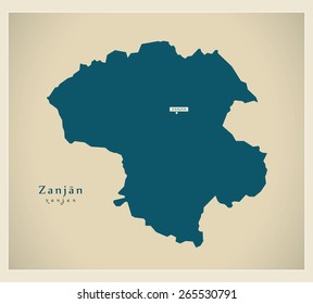 Modern Map - Zanjan IR