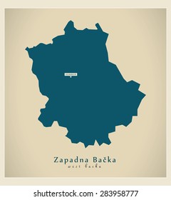 Modern Map - Zapadna Backa RS