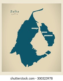 Modern Map - Zulia VE