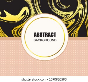 Modern marble banner.Minimal marble geometric background.Vector illustration.