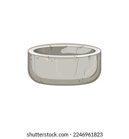 modern marble bowl cartoon. modern marble bowl sign. isolated symbol vector illustration