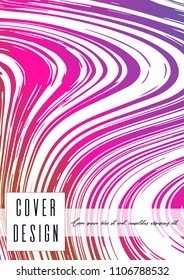 Modern Marble Cover Design for your Business with Abstract Lines. Futuristic Poster, Flyer, Layout with Liquid Pattern for Branding, Identity, Annual Report. Vector minimalistic brochure. Luxury.