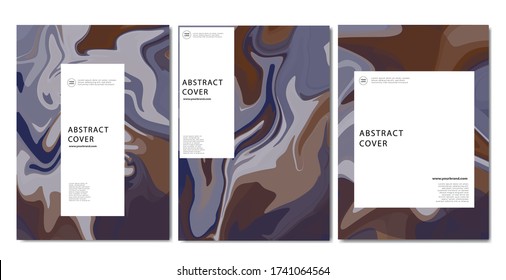 Modern , marble effect, contemporary design, vector cover set