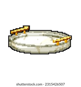 modern marble tray game pixel art retro vector. bit modern marble tray. old vintage illustration
