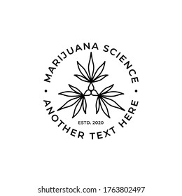 MODERN MARIJUANA SCIENCE PREMIUM LOGO TEMPLATE