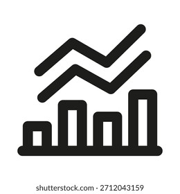 Modern Market Performance Icon for Analytics, Growth, and Finance
