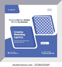 Moderne marketingbasierte Post-Banner-Vektordatei