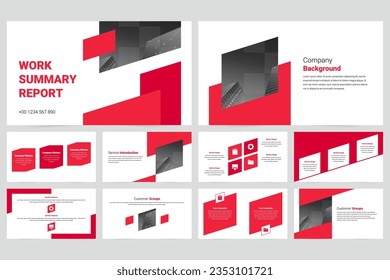 Modern marketing company slide presentation template