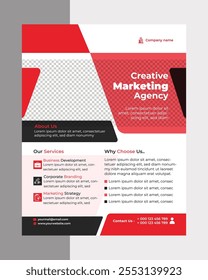 Diseño moderno del Vector del volante del marketing