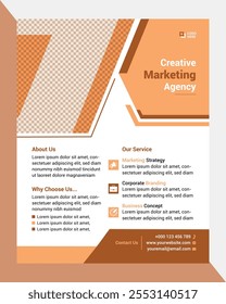 Modernes Marketing Flyer Vektordesign