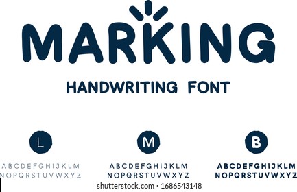 Modern Marking Handwriting Font Type
