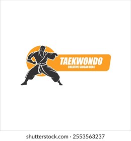 modern martial arts vector logo design.