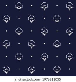 Modern masculin fabric design pattern manly background, abstract doodle geo texture. Folksy outline small flowers motif all over print block for mens shirt, silk scarf, ladies dress, apparel textile.
