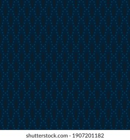 Modern masculin geometric line motif pattern, ultimate dark blue color fabric design manly background. Small round oval shapes all over print block for apparel textile, ladies dress, man shirt, wrap.
