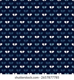 Padrão masculino moderno abstrato formas de coração pequeno comum motivo geométrico plano de fundo sem costura. Geométrico grunge textura tecido design têxtil amostra vestido das mulheres, camisa dos homens todo sobre bloco de impressão