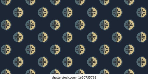 Modern masculine tiny motif pattern ultimate grey blue fabric design. Half circle shapes seamless geo background. Printing block for apparel textile, ladies dress, man shirt, fashion garment, swimwear