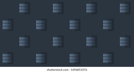 Modern masculine urban pattern micro tiles corrugated design. Monochrome gray minimal arrangement. Simple geo allover print block for apparel textile, ladies dress fabric, fashion garment, menswear
