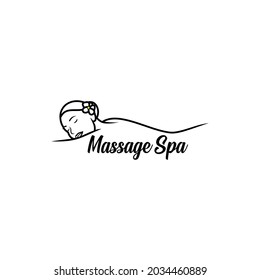 Modern Massage Spa Logo Design Stock Vector (Royalty Free) 2034460889 ...