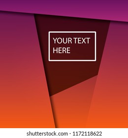 Modern material design background of paper sheets with shadows, vector EPS10.