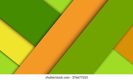 Modern material design background of paper sheets with shadows