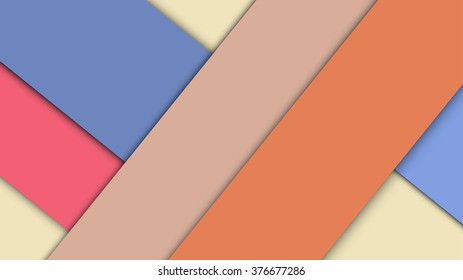 Modern material design background of paper sheets with shadows