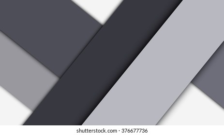 Modern material design background of paper sheets with shadows