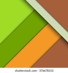 Modern material design background of paper sheets with shadows