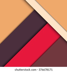 Modern material design background of paper sheets with shadows