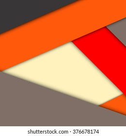 Modern material design background of paper sheets with shadows