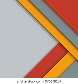 Modern material design background of paper sheets with shadows