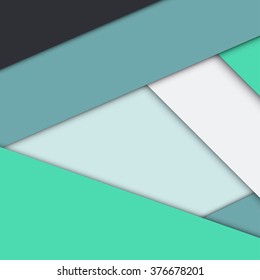 Modern material design background of paper sheets with shadows