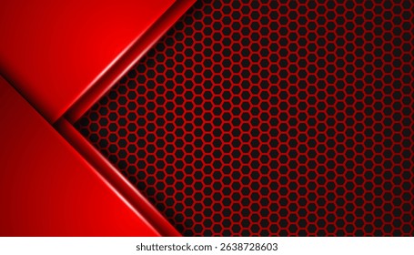 Modern material design with polygonal pattern. Overlapping paper, corporate template for your business, vector abstract widescreen background