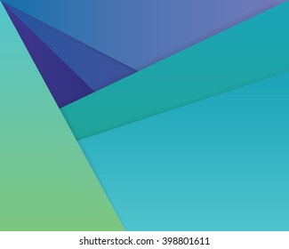 Modern material design style wallpaper pattern background in blue, turquoise and green color hues