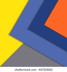 Modern material design vector background. Abstract colorful geometric illustration.
