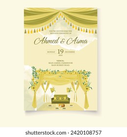 Modern Mayon Invitation Card. Illustrator and designer. Wedding Invites, save the date, Birthday Invites, Video Invites, E-Cards.