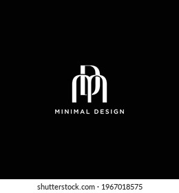 Modern MD DM Initial Letter Logo Design 