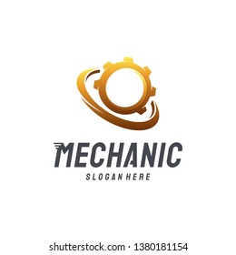 Modern Mechanic Logo designs Vector, Gear Technology logo template