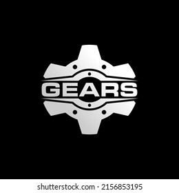 modern mechanical gear service logo, icon, symbol, vector illustration