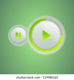 Modern media player interface