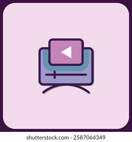 Modern Media Player Interface Icon Design