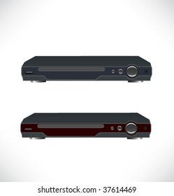 Modern media player, vector illustration.