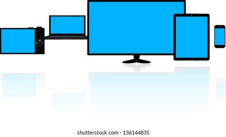 modern media technology vector