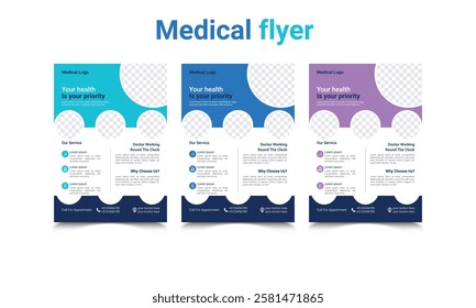 Modern medical banner for social media post template