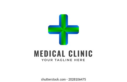Modern medical clinic logo . Usable for hospital, clinic, doctor, pharmacy, and others