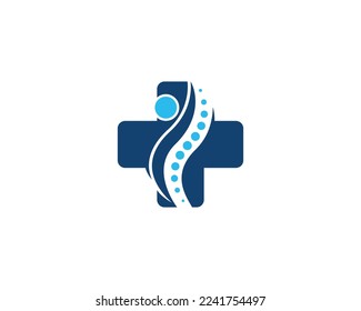 Modern medical cross and healthcare logo design. Pharmaceutical company vector illustration.