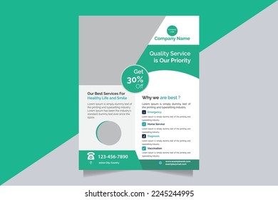 Modern Medical Flyer Design Template