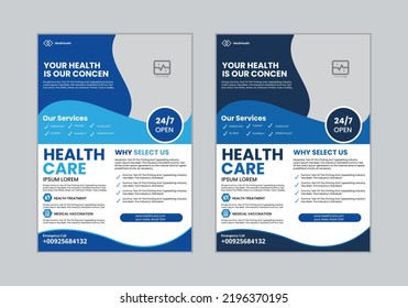 Modern Medical Flyer Template Design, Medical Flyer Design, Care, Medical Flyer Template Design, medical flyer template 2022