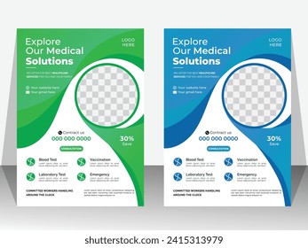 Modern Medical Flyer Template Design