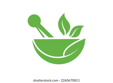 Modern Medical and health care center Ayurvedic logo design, Vector illustration

